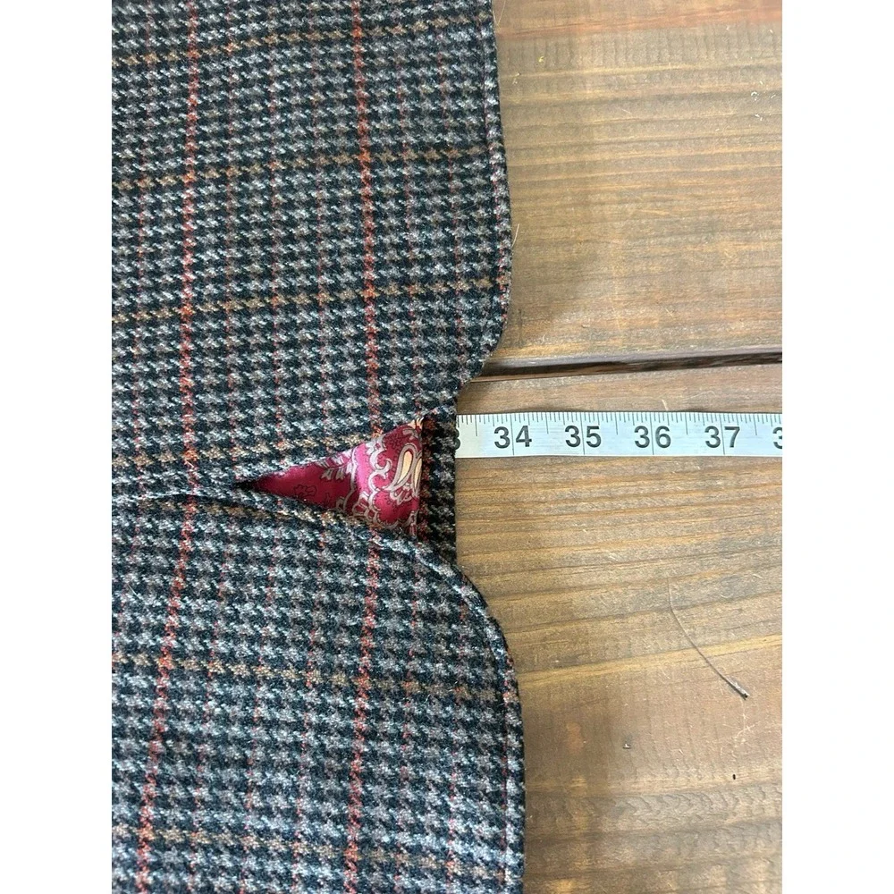VTG 60's  Gene M. Loo's Hallmark Hand tailored 100% Cashmere Houndstooth blazer